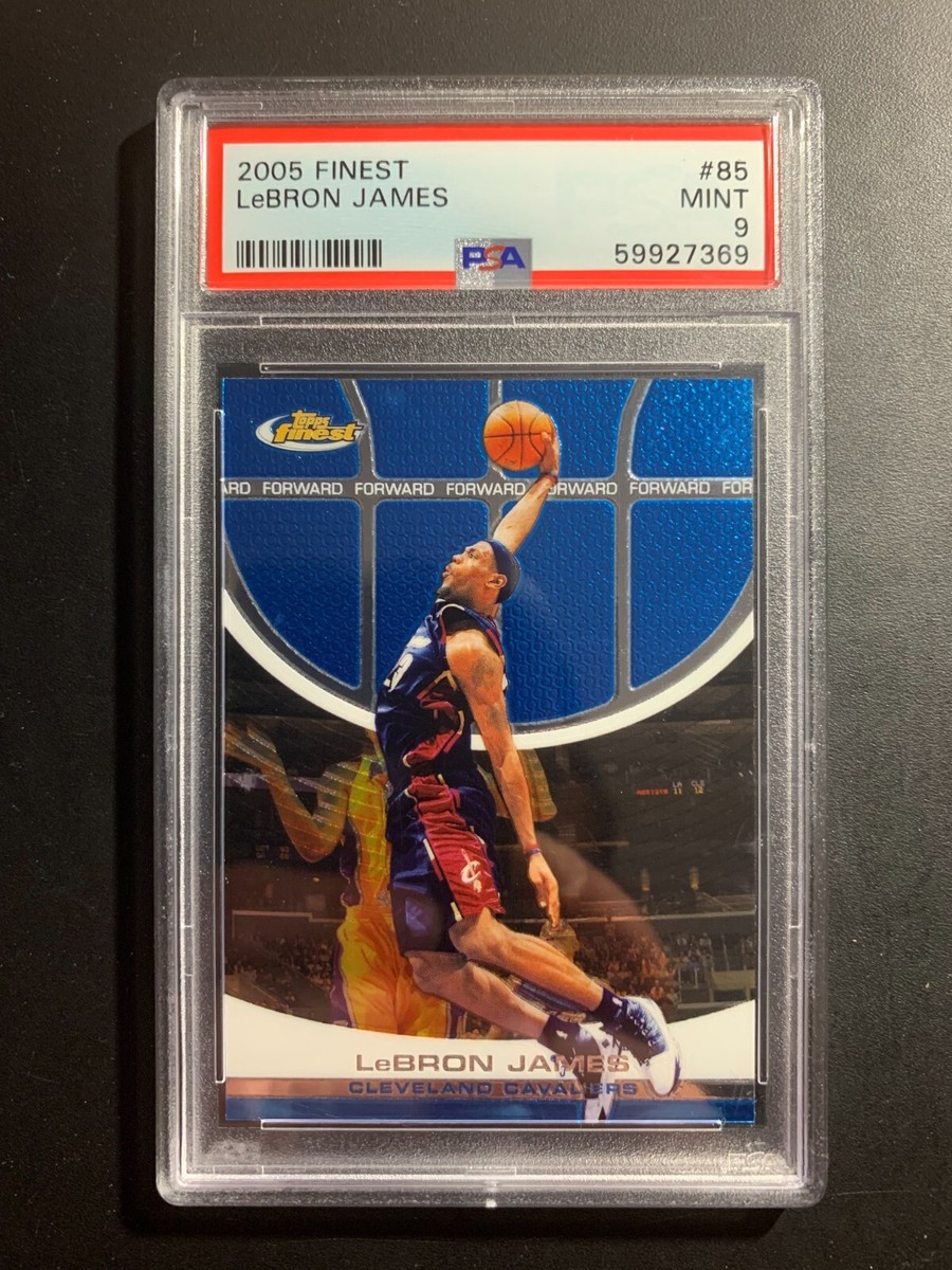 LeBRON JAMES 2005-06 TOPPS FINEST #85 PSA 9 MINT | eBay