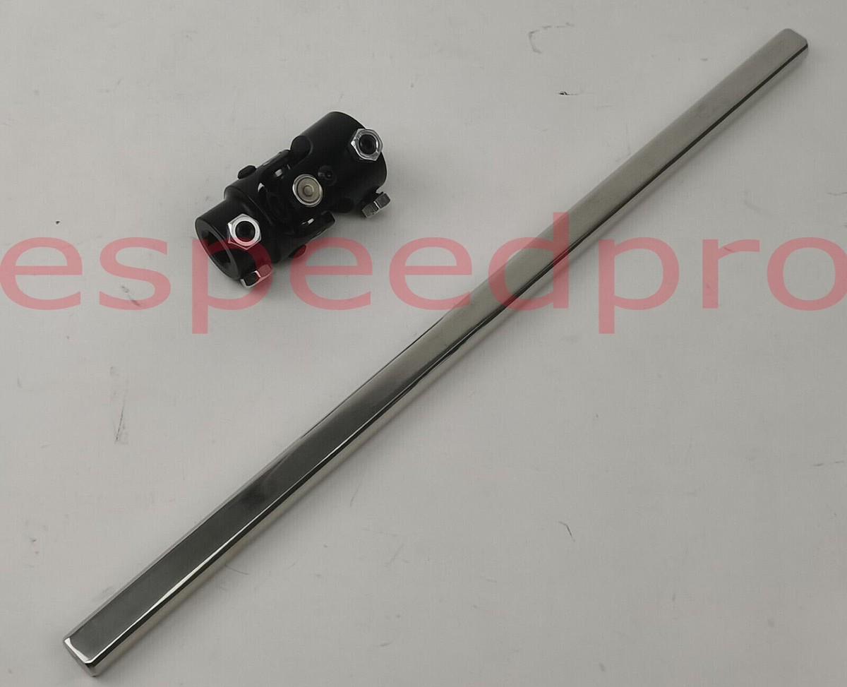 1 DD X 3/4-36 Spline BLACK Universal Steering Shaft U Joint Column Rat Rod