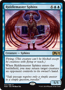 Magic the Gathering MTG Riddlemaster Sphinx (317) Core Set 2020   LP