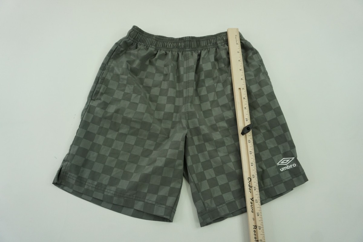 Shiney Umbro Soccer Shorts Boys Size 12/14 Large Gray