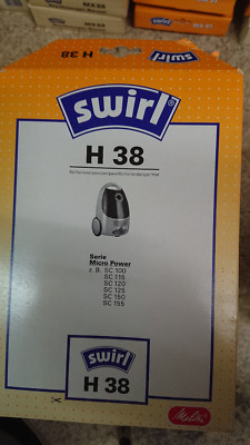 Swirl Staubsaugerbeutel H38  NEU für Micro Power
