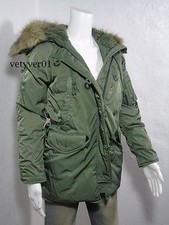 New RALPH LAUREN D S Women's Military Parka Down Snorkel Jacket Army Green sz XL