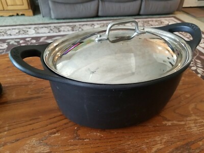 ALL CLAD Cast Aluminum Dutch Oven with Stainless Lid Non Stick