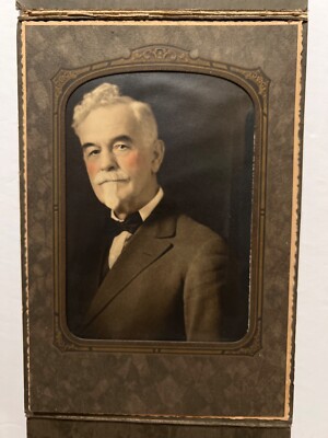 Southern Colonel VTG Colorized Photo Older Distinguished Gentleman Southern Colonel ...