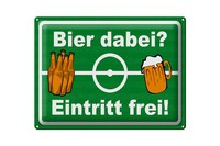 Blechschild Alkohol 40X30 Cm Bier Dabei Eintritt Frei Deko Schild