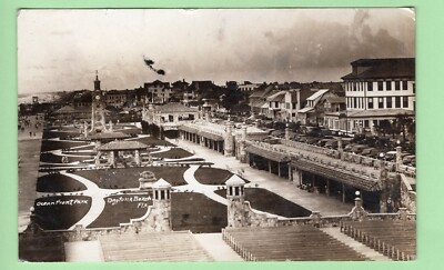 RPPC Ocean Front Park Daytona Beach Florida 1941 boardwalk ferris wheel