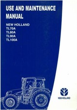 New Holland trattore TL70A TL80A TL90A TL100A manuale operatore