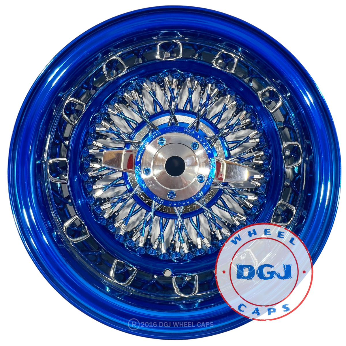 Zenith Style 13x7 Rev 72 Cross Lace Candy Blue & Chrome Zenith Style 13x7 Rev 72 Cross Lace Candy Blue & Chrome