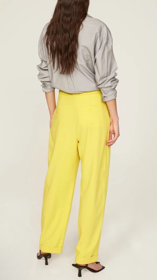 New Tanya Taylor Pants In Yellow Daffodil Sz 4 | eBay