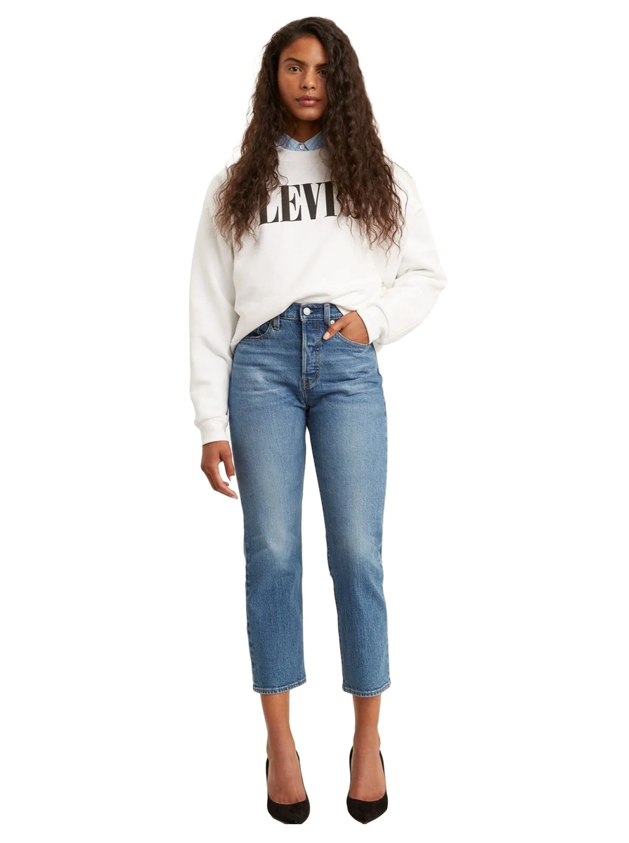 Levi's - Wedgie Fit Straight Jeans - Jazz Jive Sound | eBay UK