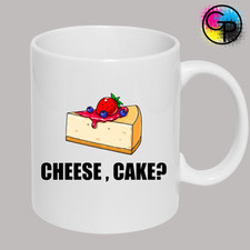 CHEESE CAKE ? FUNNY MUG RUDE HUMOUR JOKE PRESENT NOVELTY GIFT IDEA CUP MUG