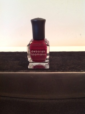 NEW! Deborah Lippmann RASPBERRY BERET Nail Polish 0.27 fl.oz. (mini size) RED