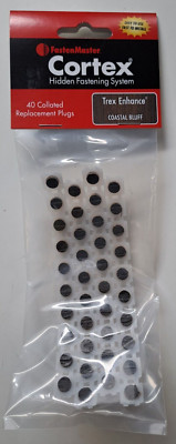 40 COLLATED FASTENMASTER CORTEX TREX   COASTAL BLUFF  PLUGS COMPOSITE DECKING