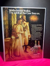 Vintage Original Print Ad  1979   WOLFSCHMIDT   Genuine Vodka
