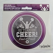 Cheerleading Car Decal Loud Cheer Proud Parents Remove Reusable sticker 1 piece