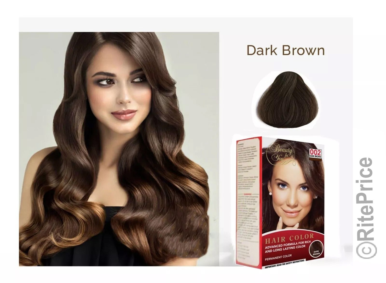 Women's Dark Brown Hair Color in 5 Minute (2 Pack) Advanced Formula Long Lasting