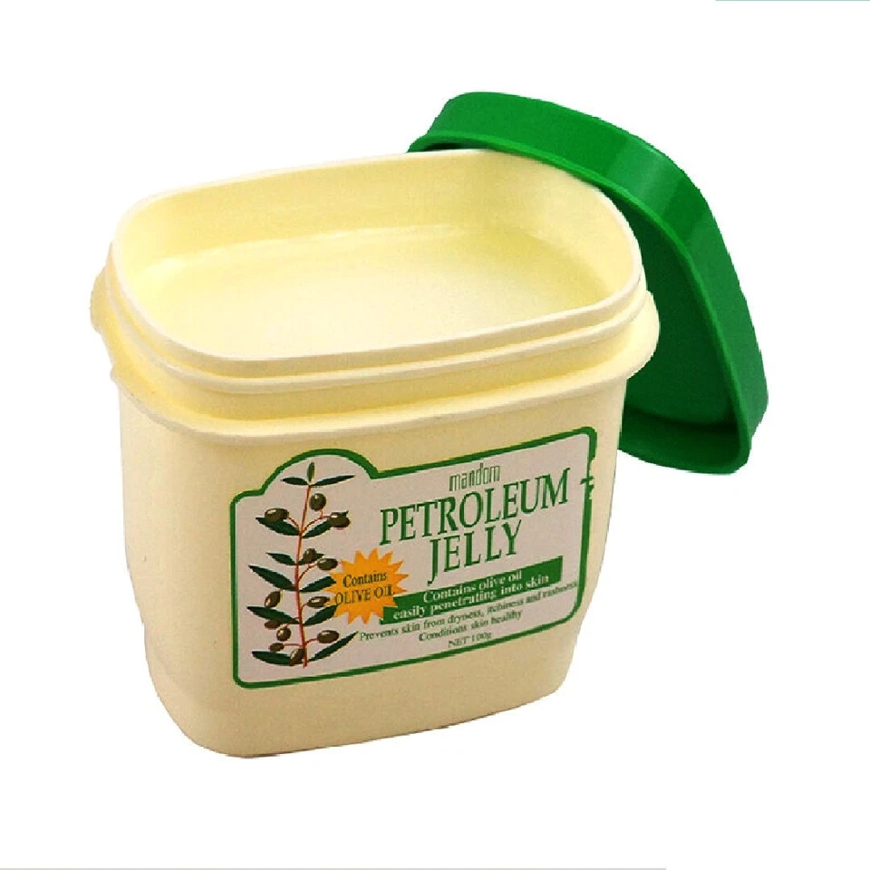 Mandom Petroleum Jelly 100g Contains Olive Oil Dryness Itchiness Free Shipping - Image 3 of 4