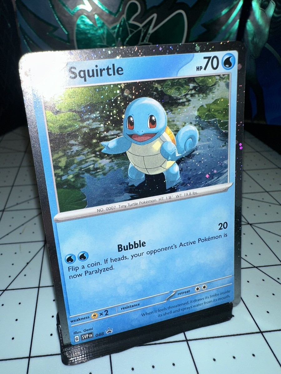 Squirtle 048 151 Cosmos Holo Black Star Promo Pokemon Card | eBay