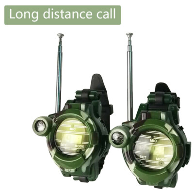 Watch Walkie Talkies For Kids Two-Way Long Range Watch Radio Transceiver 7 In 1