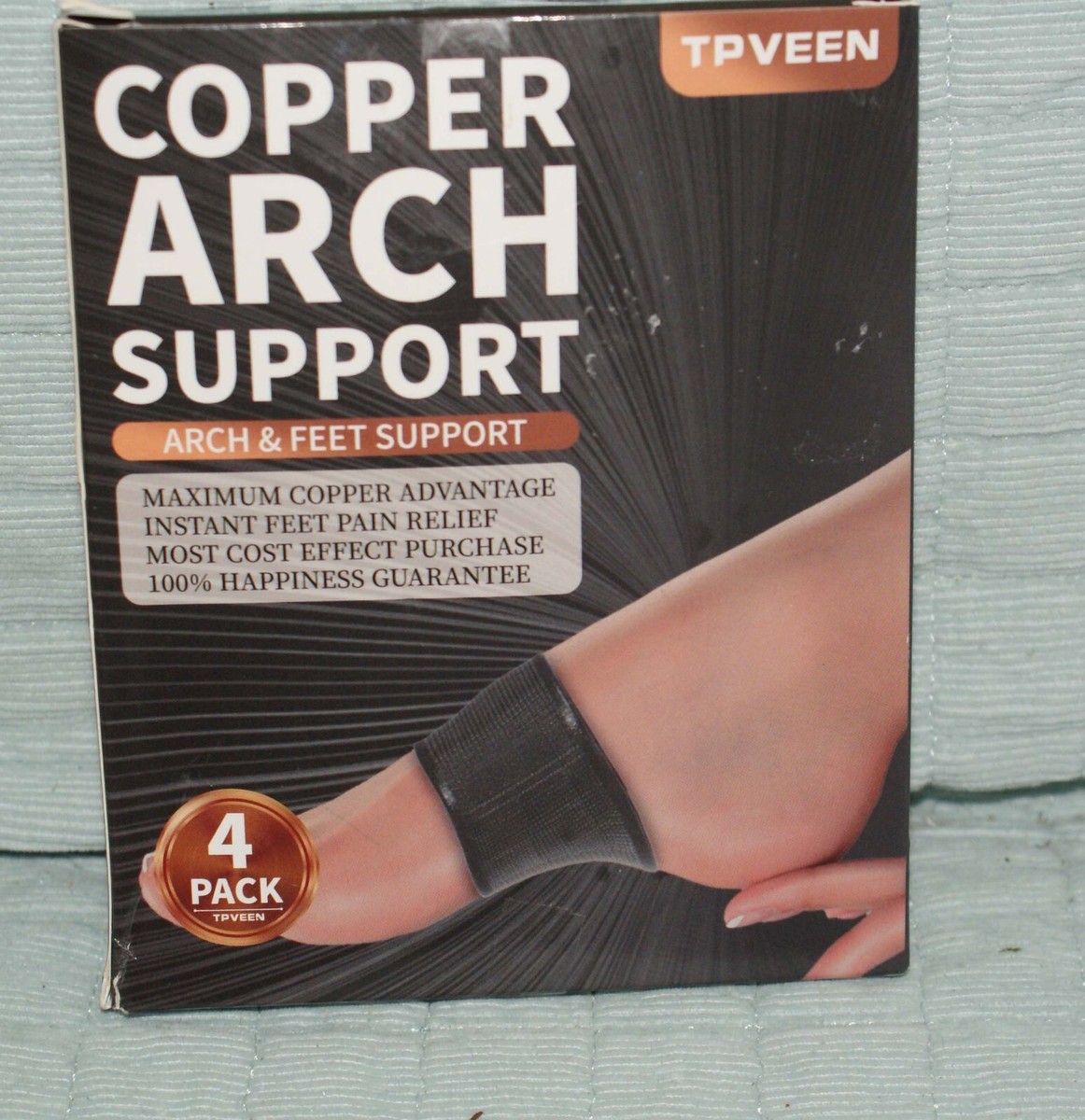 TPVEEN Copper Compression Arch Support Plantar Fasciitis Sleeves