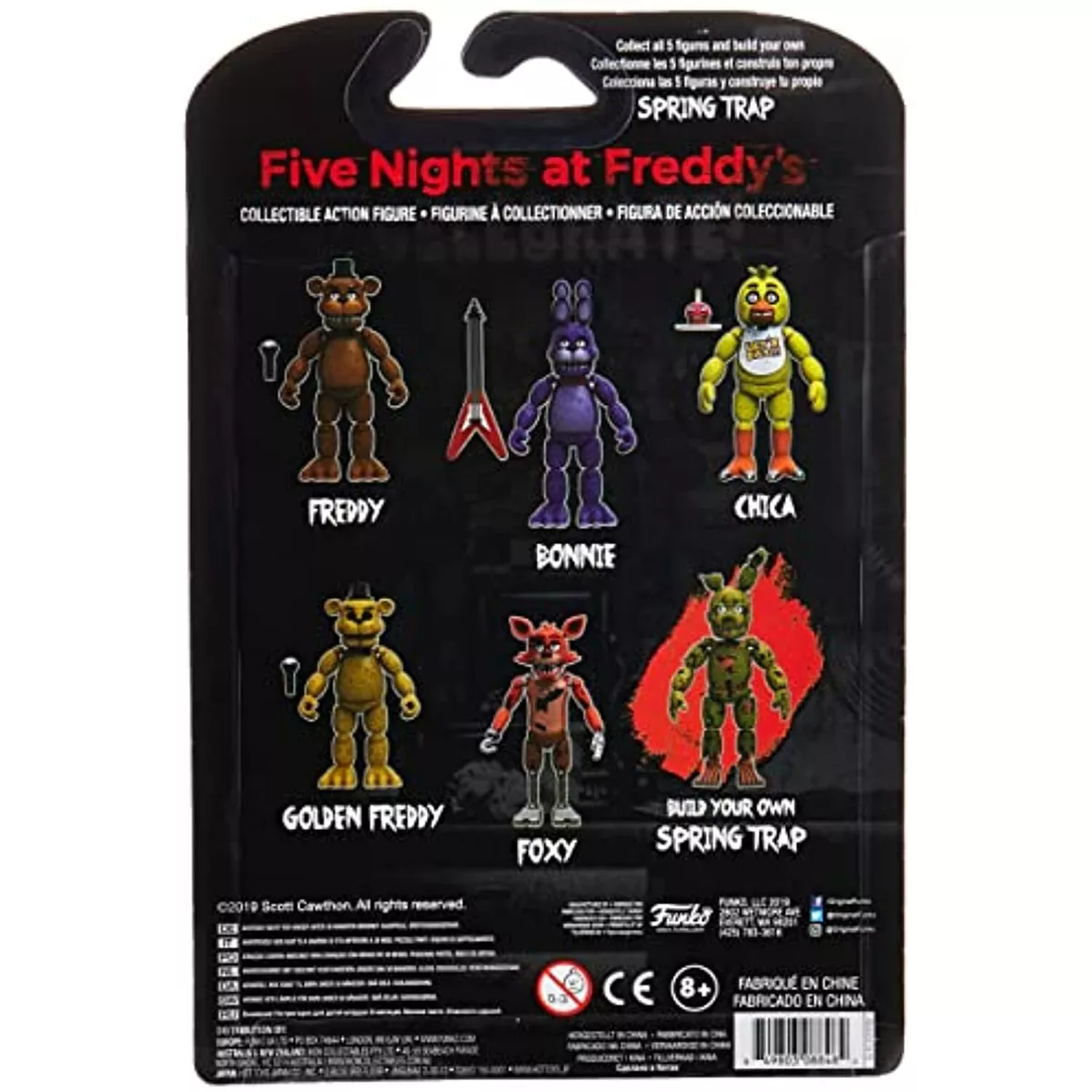 Five Nights at Freddy's 5 Action Figures! Freddy,Chica,Foxy