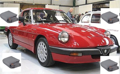 AUTO ABDECKPLANE ABDECKPLANE ALFA ROMEO SPIDER DUETTO ''AEREODYNAMIK'' JAHRE 1989