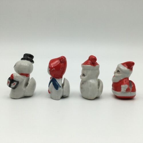 Vtg Commodore Japan Ceramic Christmas Card Place Settings Boxed #101 - Picture 5 of 21