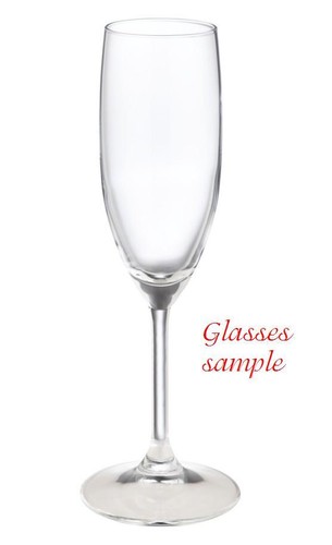 Personalized Wedding Toast Champagne Glass Flute Crystal Floral Bride Groom Red - Picture 2 of 2