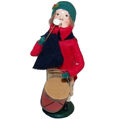Vintage 1984 Byers Auswahl Carolers Drummer Junge Mann Mit Trommel 25.4cm Hoch