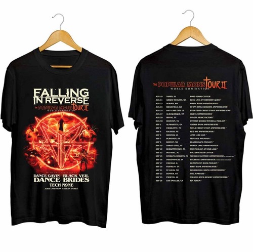 Falling in Reverse - Popular Monstour II 2024 Shirt Cotton Unisex For Fans - Picture 1 of 3
