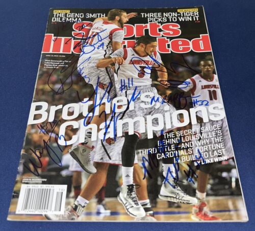 LOUISVILLE CARDINALS BASKETBALL SIGNED SPORTS ILLUSTRATED MAGAZINE 2013 CHAMPION - Picture 1 of 1