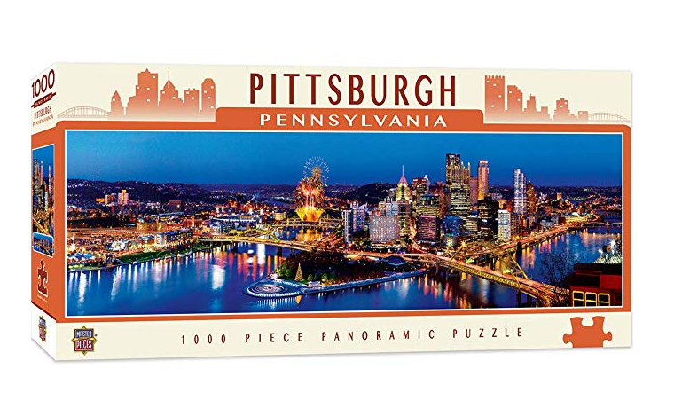 Pittsburgh Pennsylvania 1000 piece panoramic jigsaw puzzle  990mm x 330mm