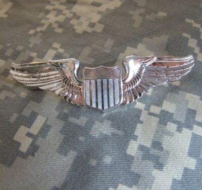8TH AIR CORPS FORCE USAF PEWTER WING BADGE PIN | #2009847380