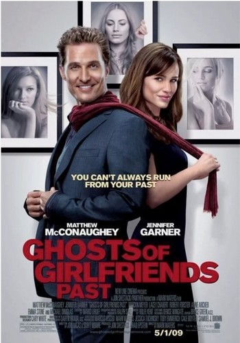 GHOSTS OF GIRLFRIENDS PAST MOVIE POSTER 2 SIDED MATTHEW MCCONAUGHY