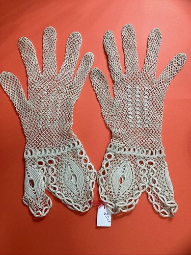 Gants Femme En Dentelle Beige - Taille Unique - Style Élégant