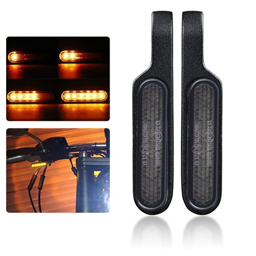 2PC Mini LED Motorcycle Turn Signal Indicator Peg Blinker Light For BMW Ducati