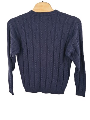 Chaps Ralph Lauren Sweater Size 2XL Men Vintage Blue Cable Chaps Ralph Lauren Sweater Size 2XL Men Vintage Blue Cable