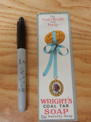 WRIGHTS KOHLENTEER SEIFE LESEZEICHEN ECKE GEKNITTERT