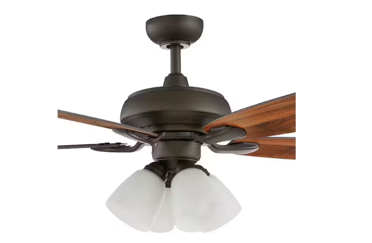 Hampton Bay Hollis 52" Bronze LED Ceiling Fan 5 Blades Light Kit Remote - Image 4 of 4