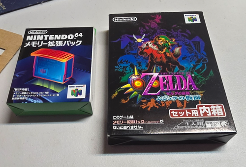 The Legend of Zelda Majora's Mask w/Expansion BIG BOX N64 Japanese Edition NICE! - Picture 3 of 5