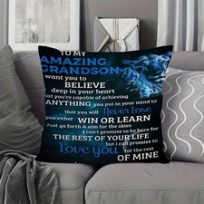 Retro Christmas Pillow Case Traditional Holiday Element Gift Insert Not Included