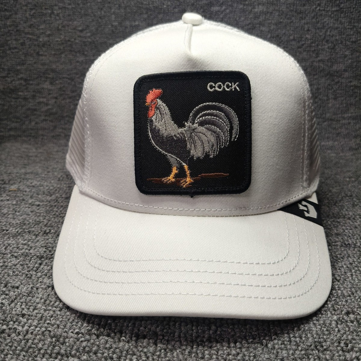 Goorin Bros Rooster Trucker Snapback White The Farm Hat One Size