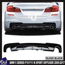 HECKDIFFUSOR M SPORT STOßSTANGE LIPPE FÜR BMW 5ER F10 F11 DUAL AUSPUFF 2009-2017
