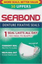 Image of Seabond Denture Fixative Seals, Soft Adhesive Cushion, Last All Day, Protect