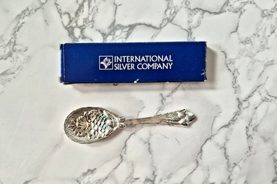 International Silver Co. Pineapple Design Serving Spoon - Silver Plated - New