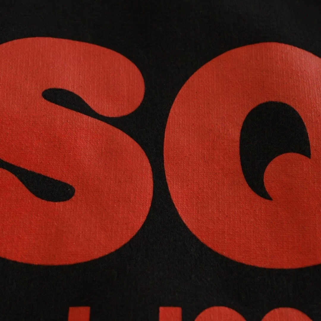 Felpa con cappuccio pullover DSQUARED2 DSQUARED stampa logo anteriore nera usata 292f69