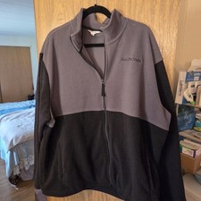 Bass Pro Shops Full Zip Sweatshirt Mens Black And Gray Size XXL