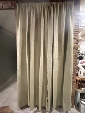 Set Of 2 Curtain Panels Fieldcrest Luxury Sage Green Linen W Rod Pocket 83 x52