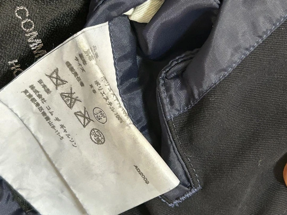 COMME des GARÇONS HOMME PLUS Duffle Coat, Navy, Men's, Size XS - Image 4 of 4