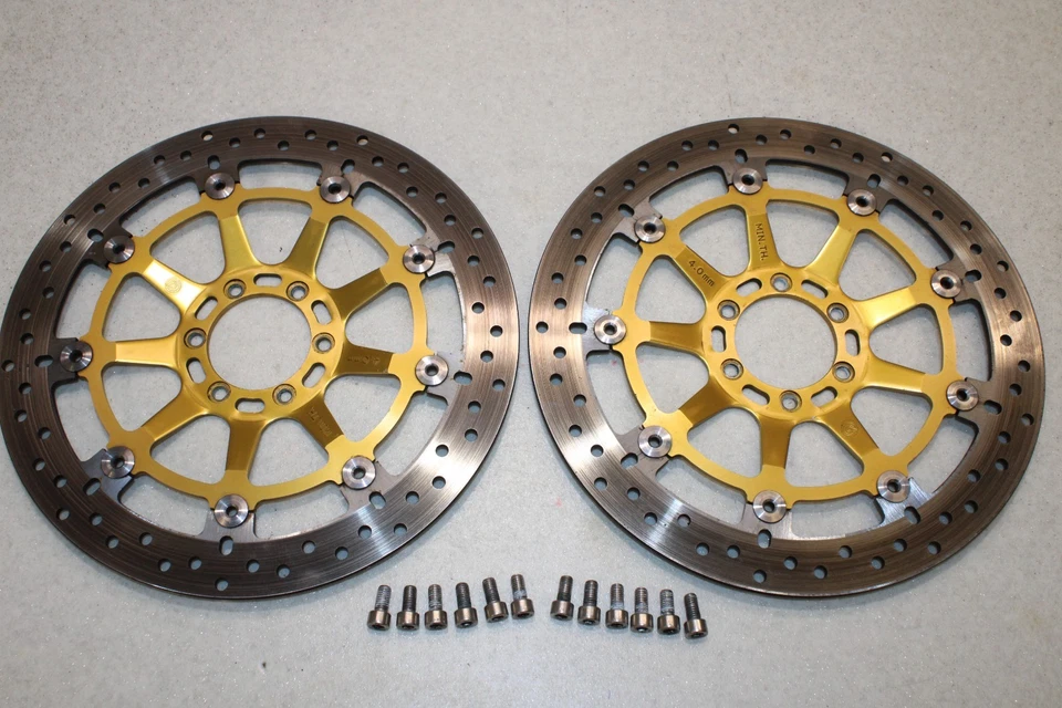 DUCATI 748R 998R BREMBO OEM FRONT BRAKE DISCS OEM BOLTS 748R 998R - Image 3 of 3